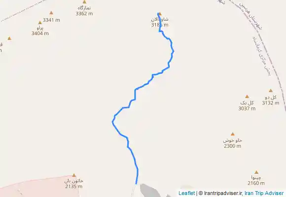 ترک جی پی اس قله شاودالان