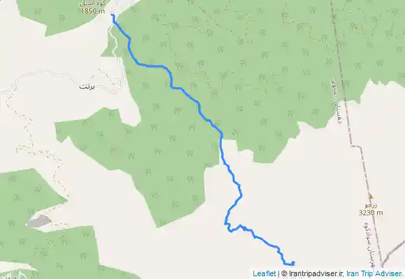 ترک جی پی اس قله خرونرو از روستای ورپی سوادکوه