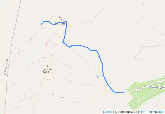 ترک جی پی اس یزد ، صعود به پناهگاه شیرکوه از مسیر دره نجیب و روستای شیخ علیشاه ده بالا