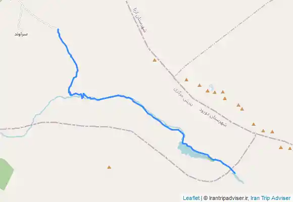 ترک جی پی اس مسیر دریاچه گهر از دره نگاه