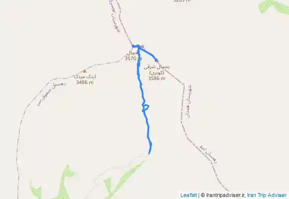 ترک جی پی اس قلل کوبری و یخچال. همدان