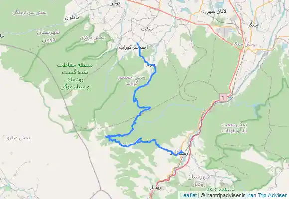 ترک جی پی اس رستم آباد به ییلاق سلانسر به شفت