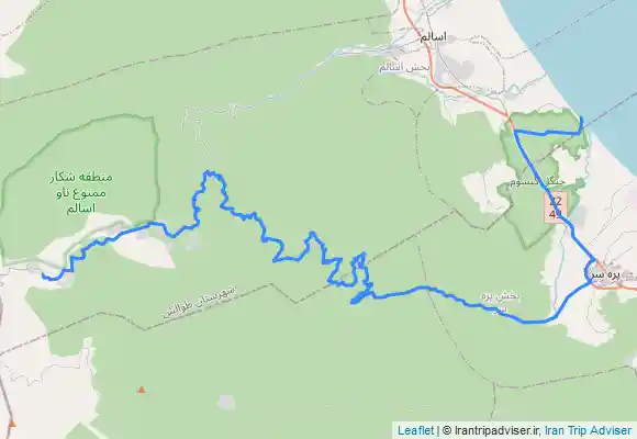 ترک جی پی اس آبشار ویسادار از اسالم خلخال ۸ تیر ۴۰۲