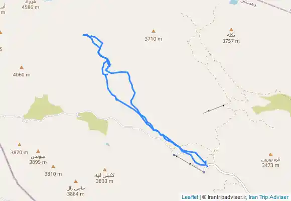 ترک جی پی اس صعود به چوروک قیه و ارتفاعات آن