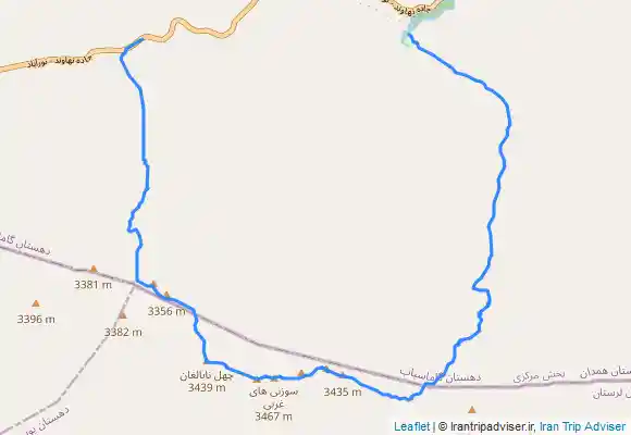 ترک جی پی اس خط الراس گرین از راهدارخانه به چلتن تا زیر یالکبود