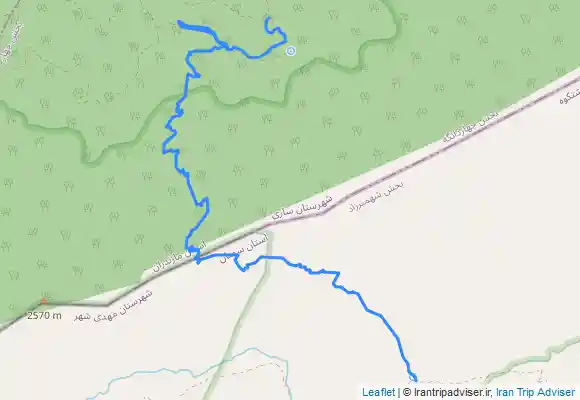 ترک جی پی اس آبشار اوبن به سرخده