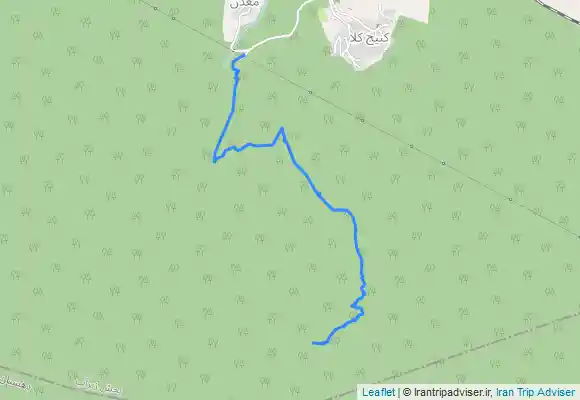 ترک جی پی اس قله زینگالو از زیراب روستای کنیج کلا تا ابتدای خط الراس قله.