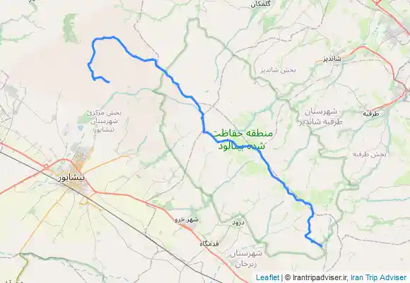 ترک جی پی اس پیمایش خط الراس کلاغان تا قوچگرد