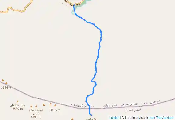 ترک جی پی اس Yal Kaboud Peak , قله یال کبود