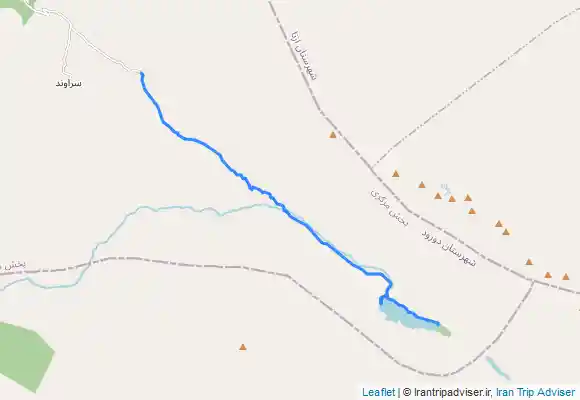 ترک جی پی اس درياچه گهر از مسير درود