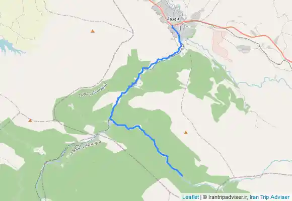 ترک جی پی اس مسیر روستای تی ( انتهای مسیر پیمایش دره نیگا ) تا شهر درود