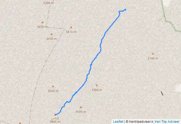 ترک جی پی اس قله کرکس ازروستای اوره،گروه آباد