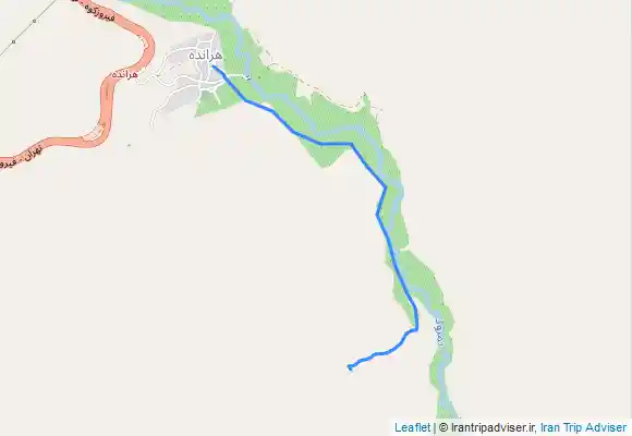 ترک جی پی اس مسیر روستای هرانده تا غار بورنیک