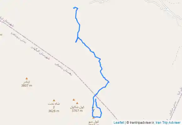 ترک جی پی اس کول جنو از مسیر تیغه