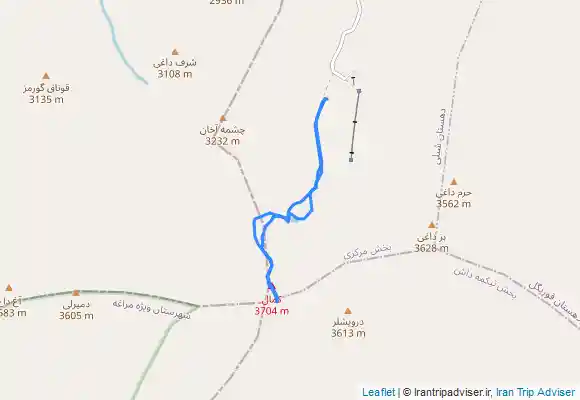 ترک جی پی اس Kamal summit from goachgoli lake قله کمال از مسیر برکه قوچ گلی