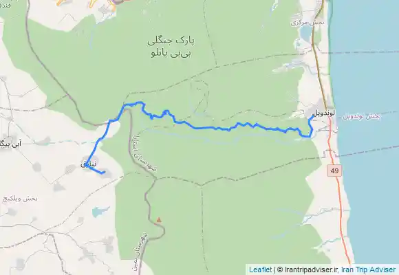 ترک جی پی اس آبشار بابا علی