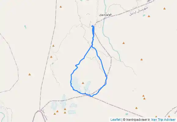 ترک جی پی اس قله سبلان قارتال داشی، شابیل به شابیل Sabalan peak western pass