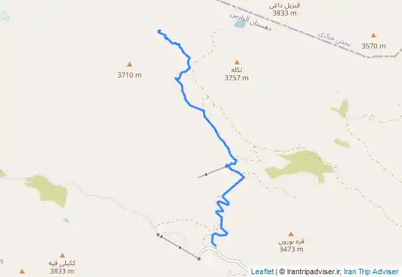 ترک جی پی اس از الوارس تا کمپ قره مجید ساوالان