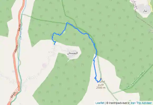 ترک جی پی اس قله امام زاده قاسم از الیمستان