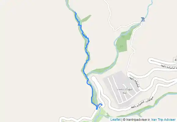 ترک جی پی اس مسیر پیمایش به چال ماهی