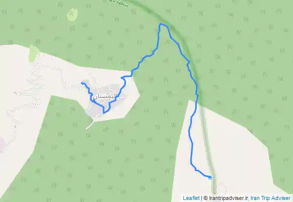 ترک جی پی اس مسیر روستای الیمستان به امام زاده قاسم