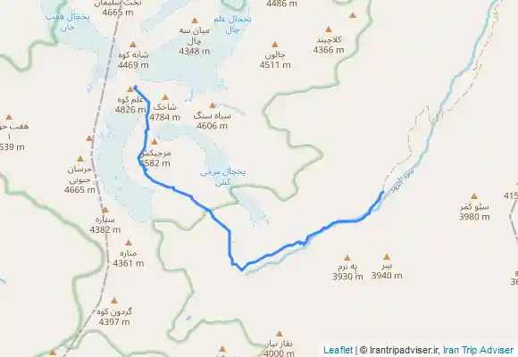 ترک جی پی اس قله علمکوه