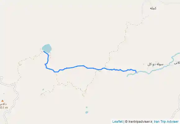 ترک جی پی اس آبشار سوله دوکل به دریاچه مام شیخ