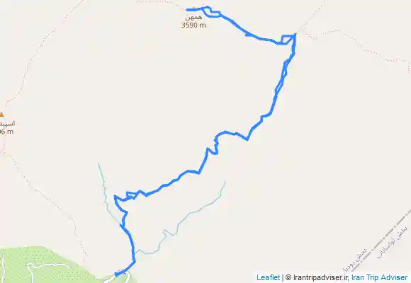 ترک جی پی اس صعود عالی به قله همهن از دشت مهرچال۲۰ مرداد ۱۴۰۲