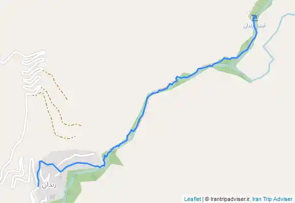 ترک جی پی اس Rendan waterfall / آبشار رندان از روستای رندان