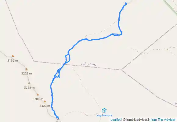 ترک جی پی اس مسیر صعود به قله شهباز اراک