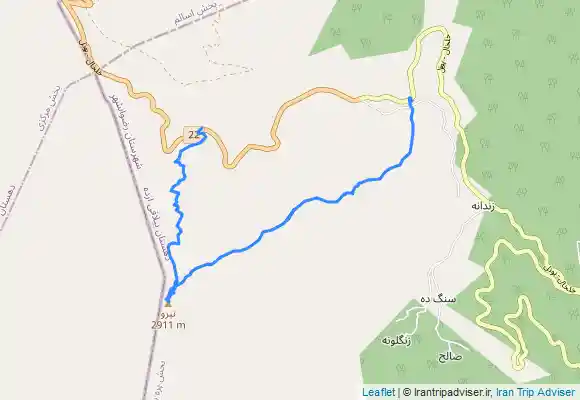 ترک جی پی اس تیرو به سنبل کوه