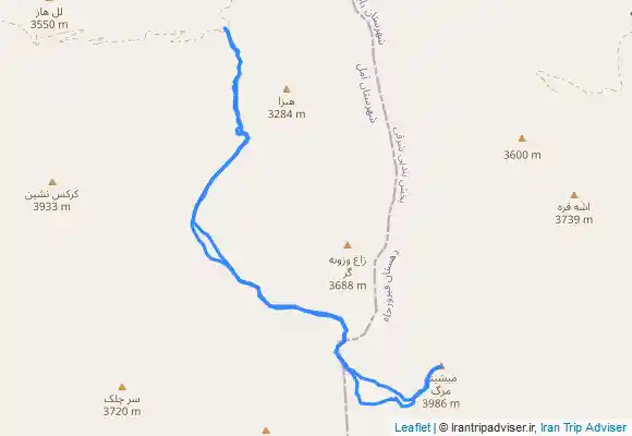 ترک جی پی اس قله میشینه مرگ از مسیر روستای نشل