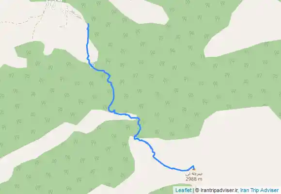 ترک جی پی اس مسیر فرود از قله سرخنی به شورکچال