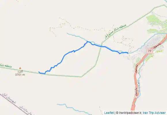 ترک جی پی اس قله گل زرد و غار گل زرد