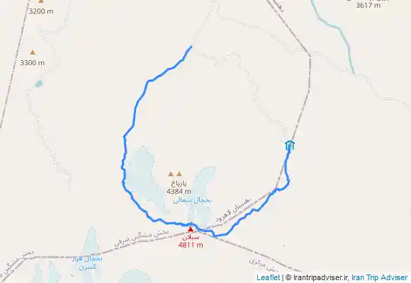 ترک جی پی اس صعود به سبلان از مسیر قارتال و فرود به پناهگاه