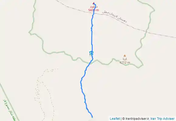 ترک جی پی اس قله دماوند جبهه جنوبی