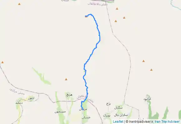 ترک جی پی اس مسیر صعود به قله تنورکان-طالقان