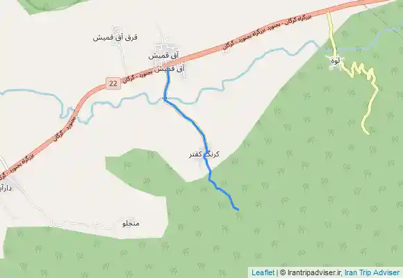 ترک جی پی اس آبشار کرنگ کفتر