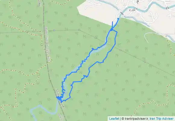 ترک جی پی اس تنگه دار از کوه به آبشار (چالوس)