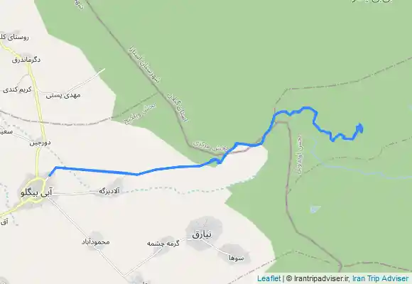 ترک جی پی اس آبشار بابا علی