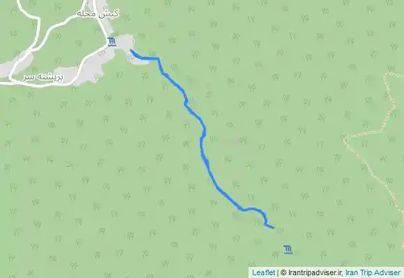 ترک جی پی اس آبشار جورشارشار پایین از مسیر چوشل