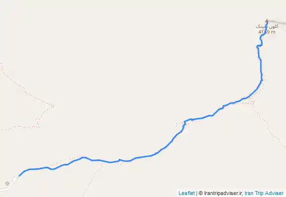 ترک جی پی اس مسیر برگشت از قله کلون بستک