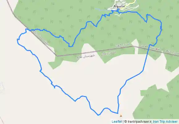ترک جی پی اس قله کله قندی, قله آسمان کوه Asemankuh Peak and قله کوه لاسه سر Lasehsar Peak from Māsūleh خط راس جنوبی ماسوله