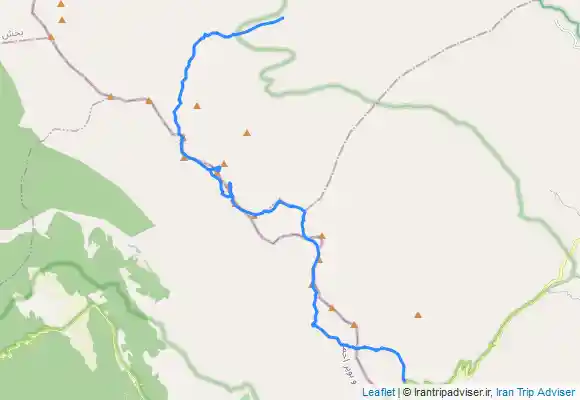 ترک جی پی اس خط راس دنامرکزی ازگردنه بیژن تاقله قاشق مستان (بیژن ۳)روستای خفر