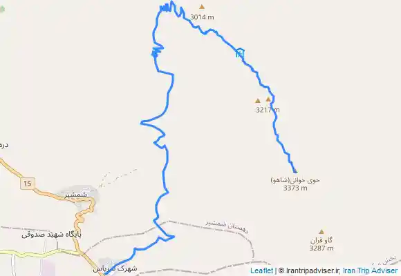 ترک جی پی اس قله حوی خانی(شاهو)