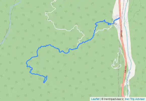 ترک جی پی اس مسیر برگشت از آبشار رزکه(ماهان) تا لب جاده