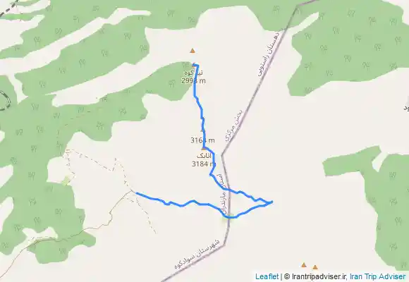 ترک جی پی اس قلل اتابک تیزکوه‌ سرخنی