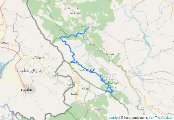 ترک جی پی اس ۱۴۰۲/۶/۱۵ چشمه بل، هجیج، از سه راهی پاوه در محور مریوان سنندج، کردستان