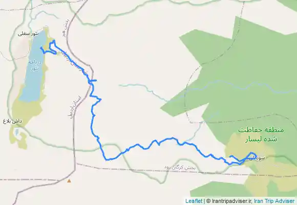 ترک جی پی اس دریاچه نئور به سوباتان