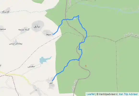 ترک جی پی اس مسیر حور سوها